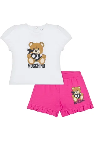 Moschino Set shorts con stampa Teddy Bear