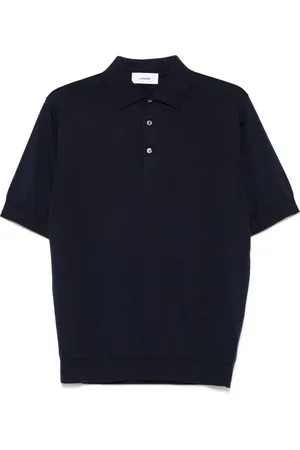 LARDINI Polo in cotone con ricamo logo