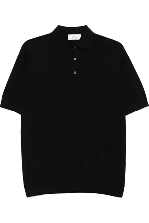 LARDINI Polo in cotone con ricamo logo