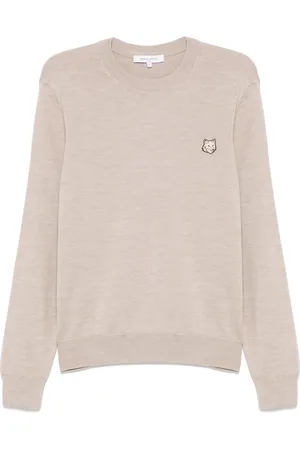 Maison Kitsuné Maglione con applicazione Bold Fox Head