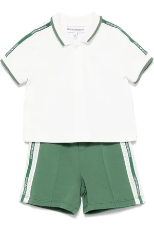 Emporio Armani Set top e shorts con logo