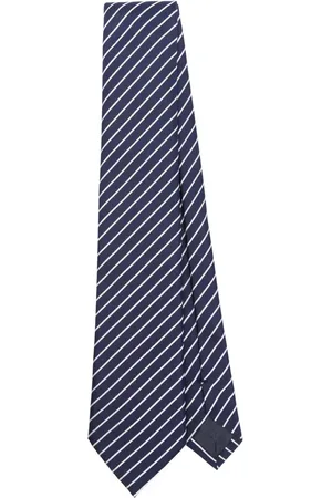 Emporio Armani Cravatta a righe in seta