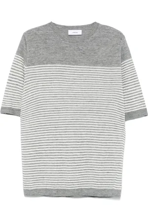 LARDINI T-shirt in maglia fine