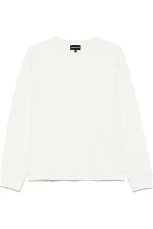 Emporio Armani Felpa con logo ricamato