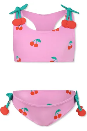 Stella McCartney Set bikini con stampa ciliegie