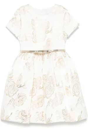 MONNALISA Abito a fiori jacquard