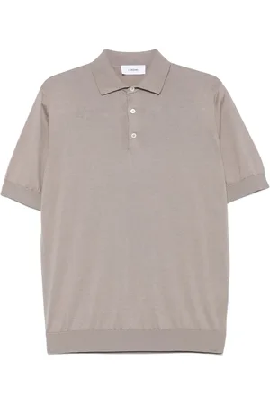 LARDINI Polo in cotone con ricamo logo