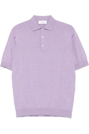 LARDINI Polo in cotone con ricamo logo