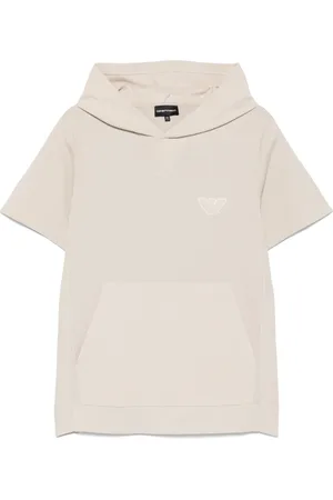 Emporio Armani Felpa con logo e cappuccio