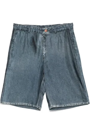 PIERRE-LOUIS MASCIA Shorts con stampa denim