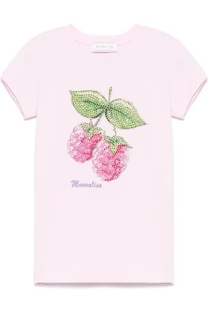 MONNALISA T-shirt con strass