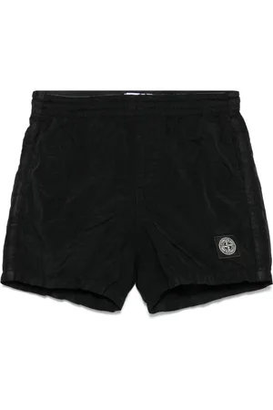 Stone Island Costume da bagno con applicazione Compass