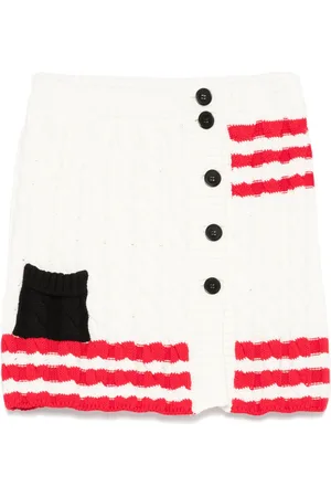 Msgm Minigonna in maglia intrecciata