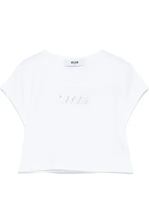 Msgm T-shirt con logo ricamato
