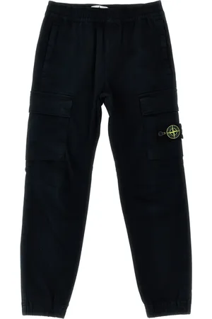 Stone Island Pantaloni sportivi con applicazione Compass