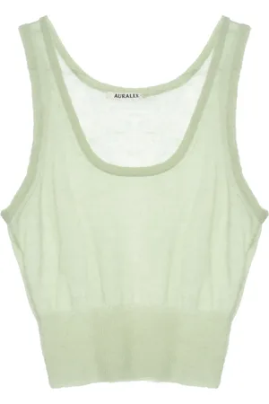 Auralee Top semi trasparente