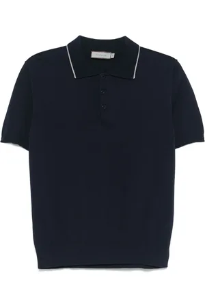 CANALI Polo in cotone con ricamo logo