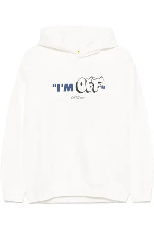 OFF-WHITE Felpa con stampa e cappuccio