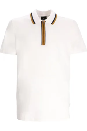 Paul Smith Polo con zip e dettagli a contrasto