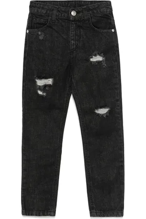 John Richmond Jeans dritti con effetto vissuto