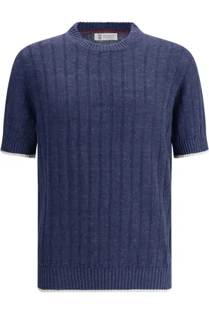 Brunello Cucinelli T-shirt in maglia a coste