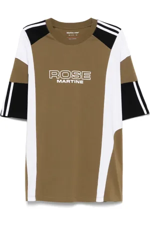MARTINE ROSE T-shirt con design a inserti