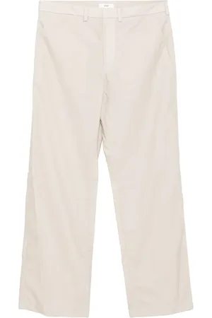 RIER Pantaloni Waxed in popeline