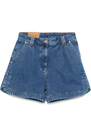 Farm Rio Shorts denim con pieghe