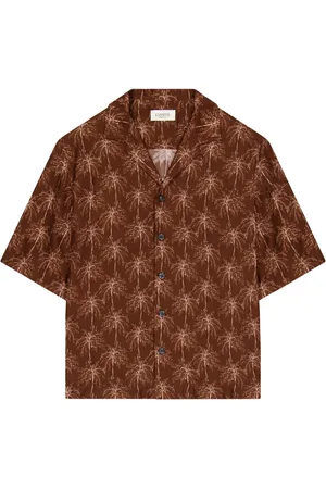 LANEUS Camicia con motivo palme