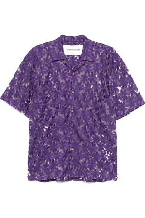 Andersson Bell Camicia semi trasparente con ricamo floreale