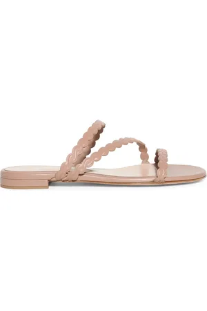 Gianvito Rossi Sandali slides in pelle