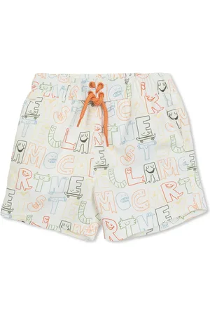Stella McCartney Shorts con stampa Cream Lettering