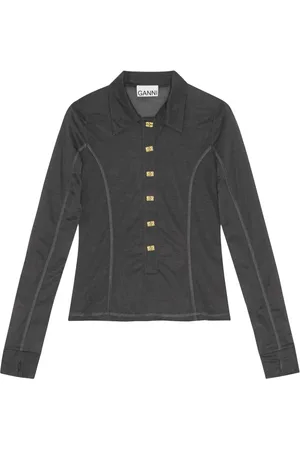 Ganni Top semi trasparente