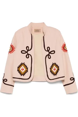 FORTELA Giacca crop con ricamo