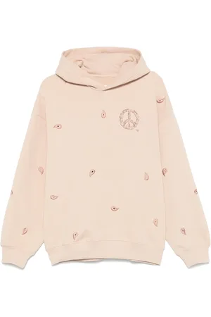 Emporio Armani Felpa con ricamo e cappuccio