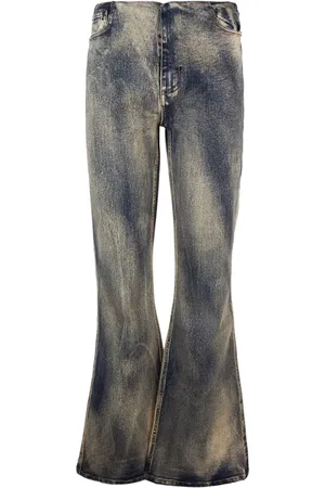 Daily paper Jeans svasati con effetto schiarito