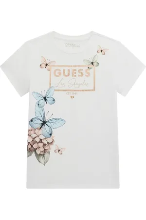 Guess T-shirt con logo butterfly