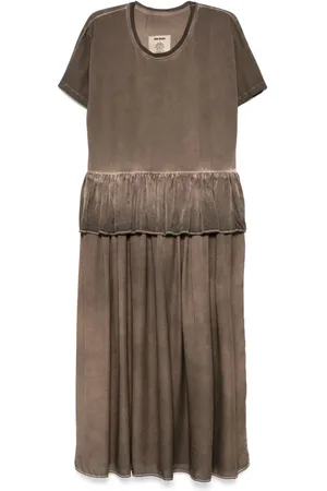 UMA WANG Abito midi con ruches