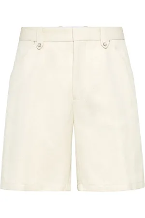 Brunello Cucinelli Bermuda con motivo chevron