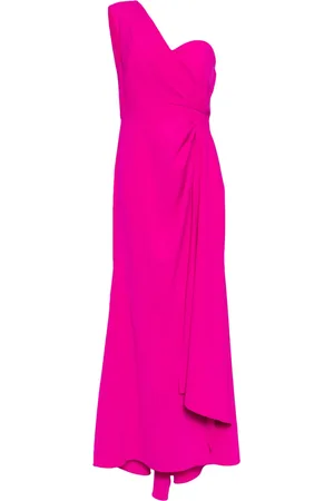 Badgley Mischka Abito da sera monospalla drappeggiato