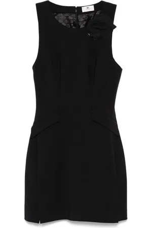 Elisabetta Franchi Abito midi smanicato in crêpe