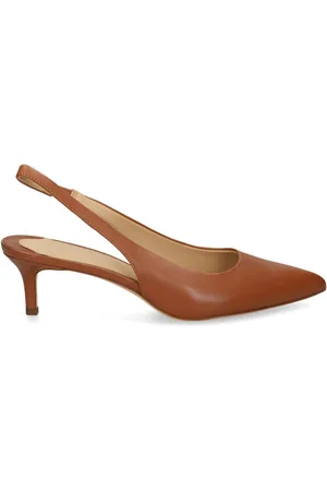Ralph Lauren Pumps in pelle con cinturino posteriore 50mm