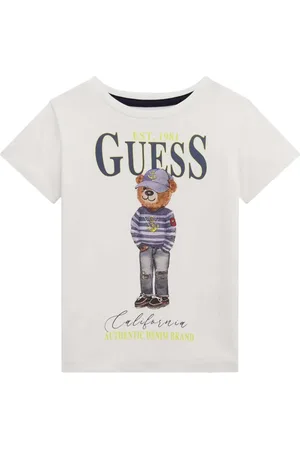 Guess T-shirt in cotone con stampa Teddy Bear