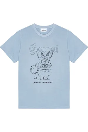 Ganni T-shirt con stampa Bunny