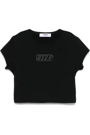 Msgm T-shirt con logo ricamato