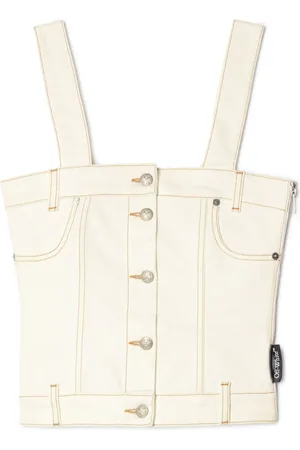 OFF-WHITE Corsetto denim