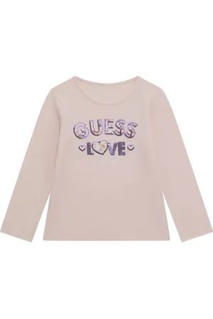 Guess T-shirt in cotone con logo e paillettes