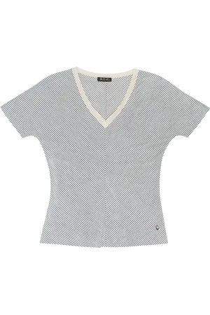 Loro Piana T-shirt in seta a righe