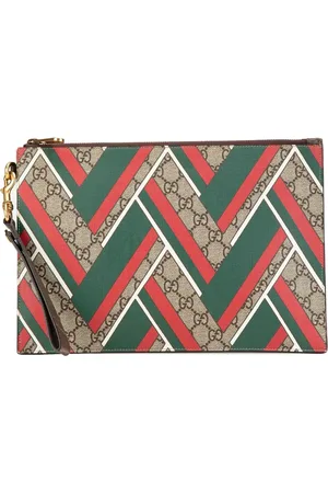Gucci Clutch in tessuto GG Supreme con motivo chevron 2000-2015