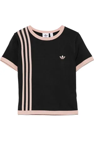 adidas T-shirt in maglia con 3 righe